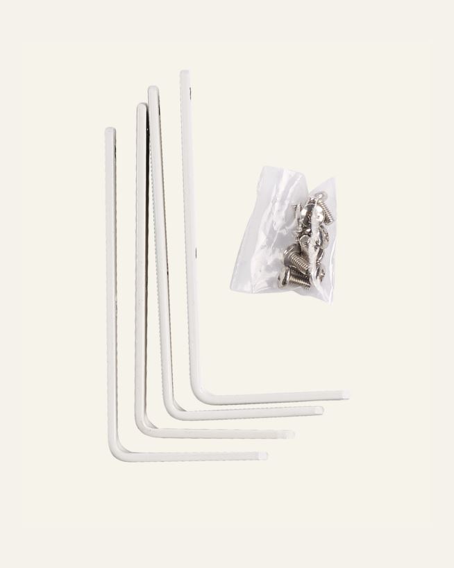 Seina nurkkronstein 4 tk valge - 10 cm valge - 1