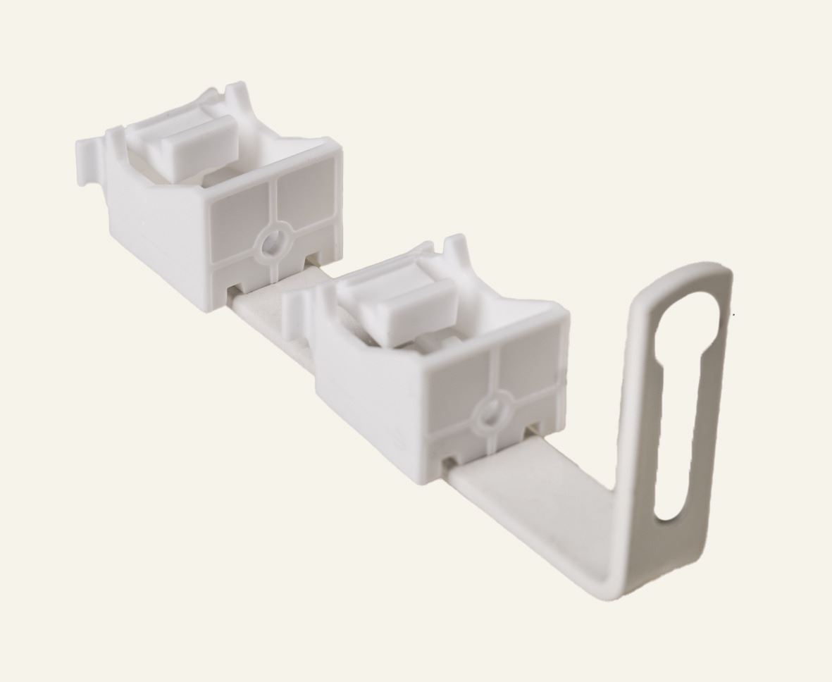 Seina nurkkronstein 4 tk valge - 3