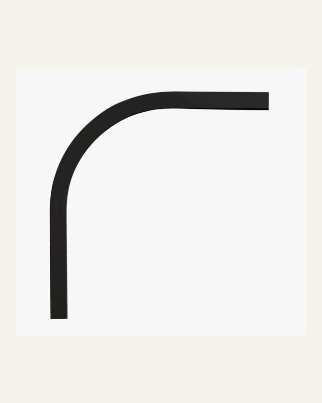 Kaarjas liides 90° must - 20x20 cm must - 1