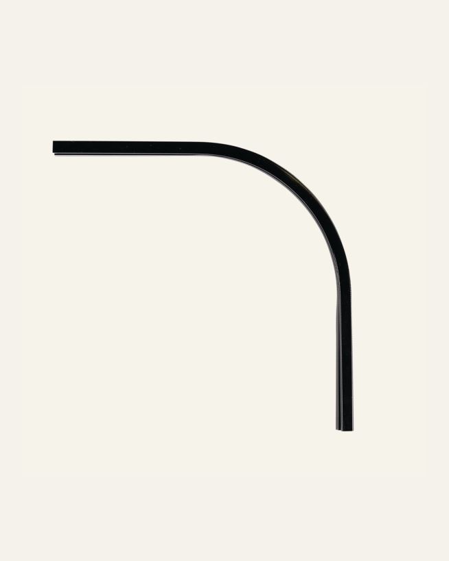 Kaarjas liides 90° must - 20x20 cm must - 1