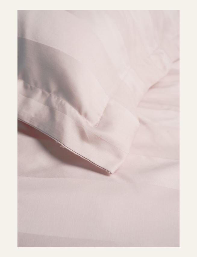 Voodipesukomplekt satiinpuuvillane heleroosa - 3