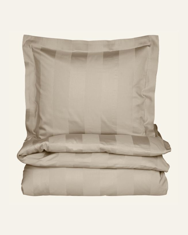 Voodipesukomplekt satiinpuuvillane hele beige - 150x210 cm hele beige - 1