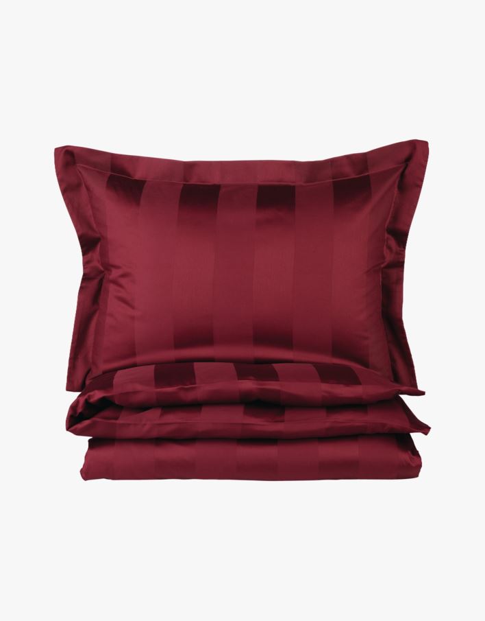 Voodipesukomplekt satiinpuuvillane tumepunane - 150x210 cm tumepunane - 1
