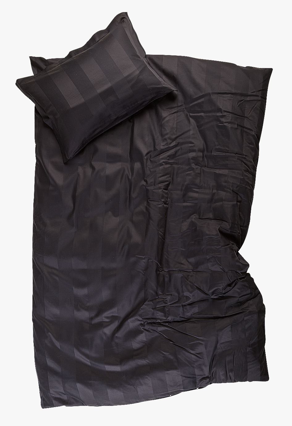 Voodipesukomplekt satiinpuuvillane must - 150x210+50x60 cm must - 1