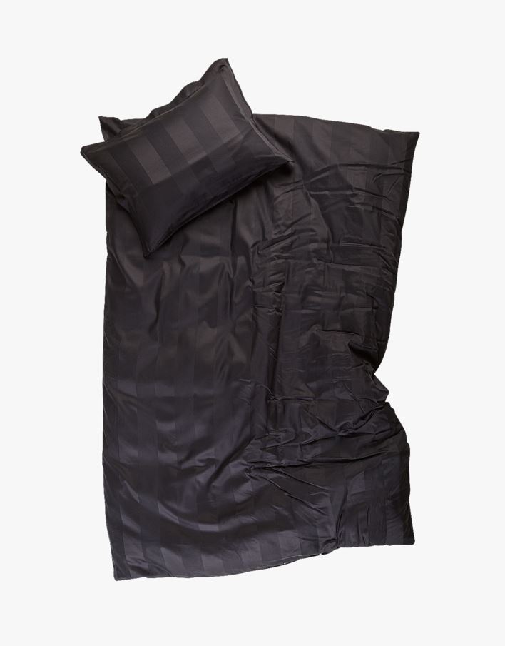 Voodipesukomplekt satiinpuuvillane must - 150x210+50x60 cm must - 1