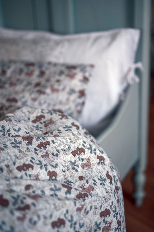 Voodipesukomplekt puuvillane heleroheline - 3