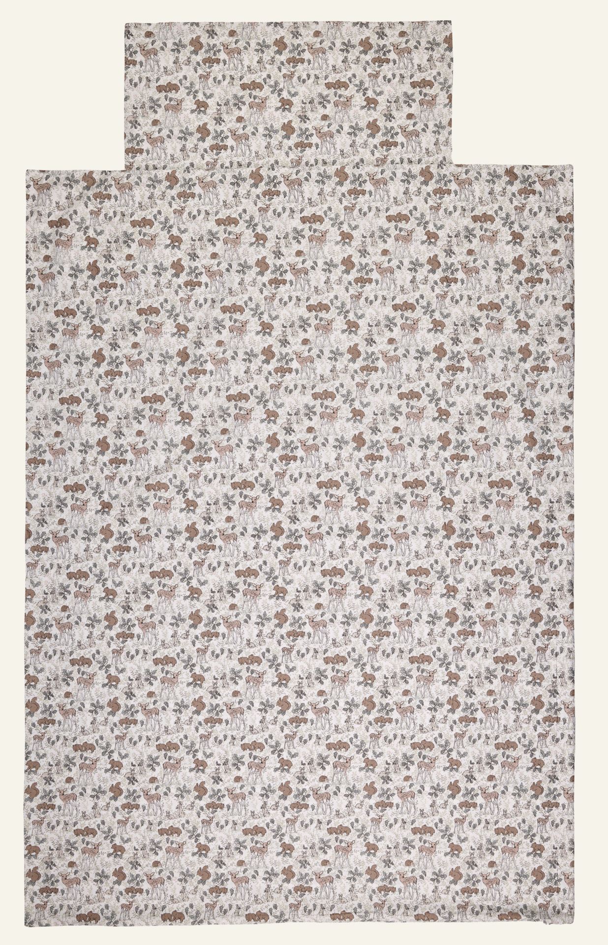 Voodipesukomplekt puuvillane heleroheline - 2