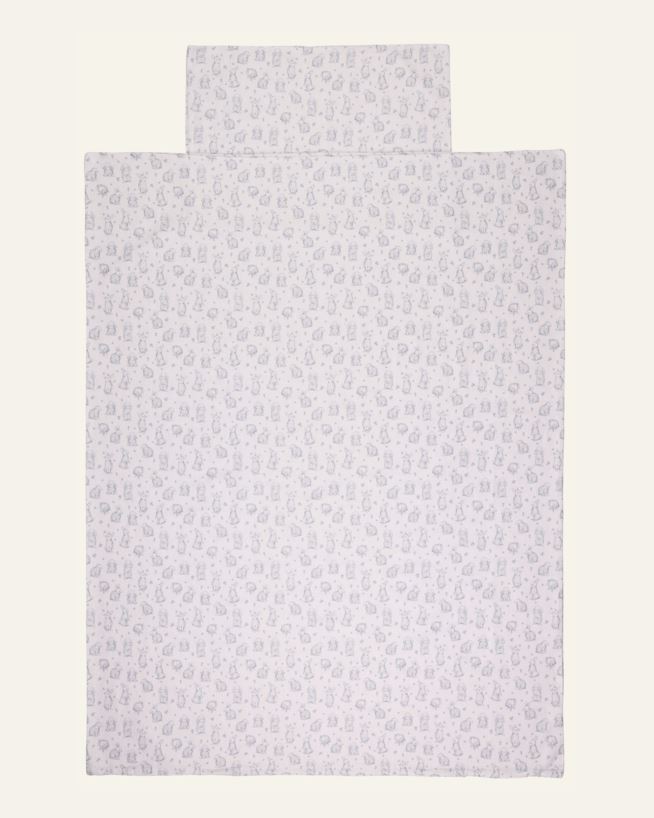 Flanell voodipesukomplekt sinine - 100x130 cm sinine - 1