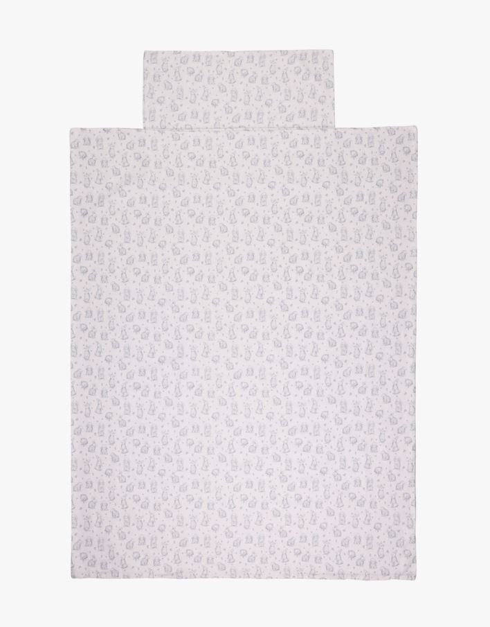 Flanell voodipesukomplekt sinine - 100x130 cm sinine - 1