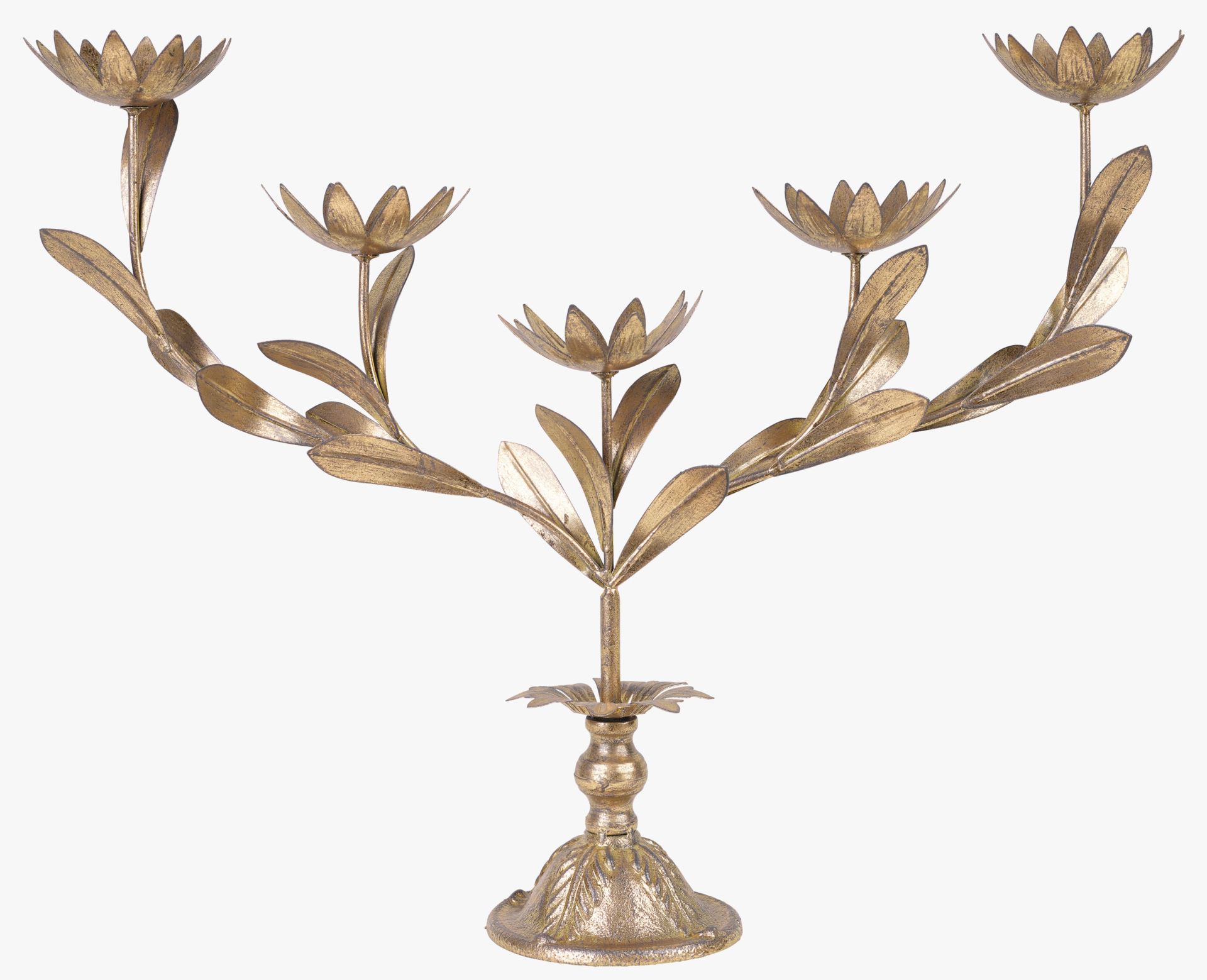 Küünlalatern kuldne - 55x12x42 cm kuldne - 1