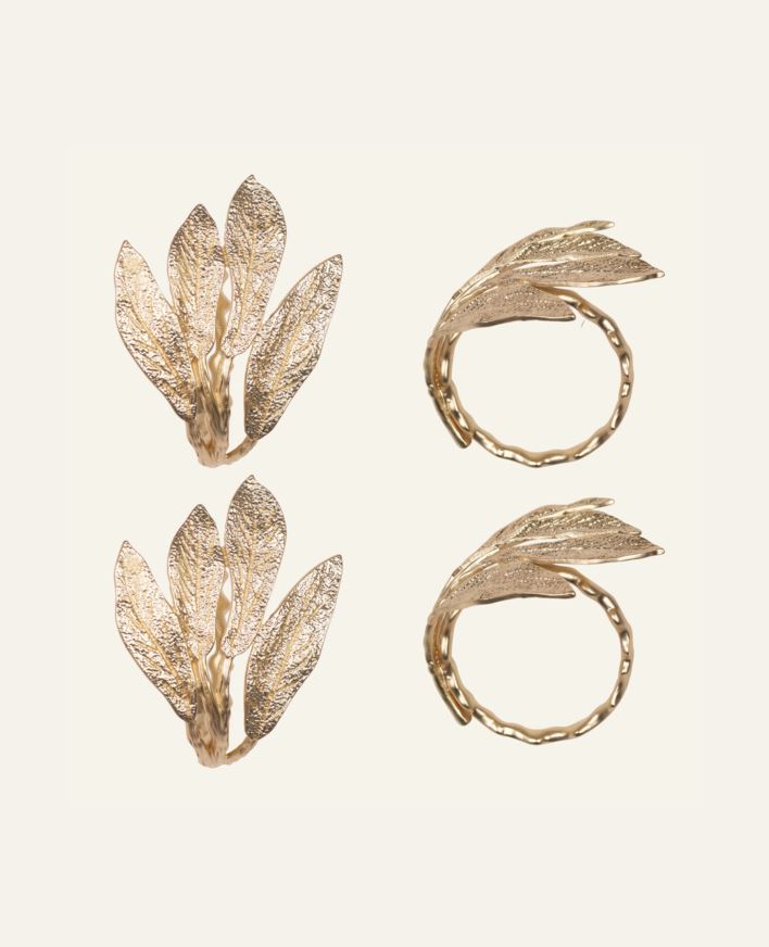 Salvrätiku rõngad kuldne - ø5 cm kuldne - 1