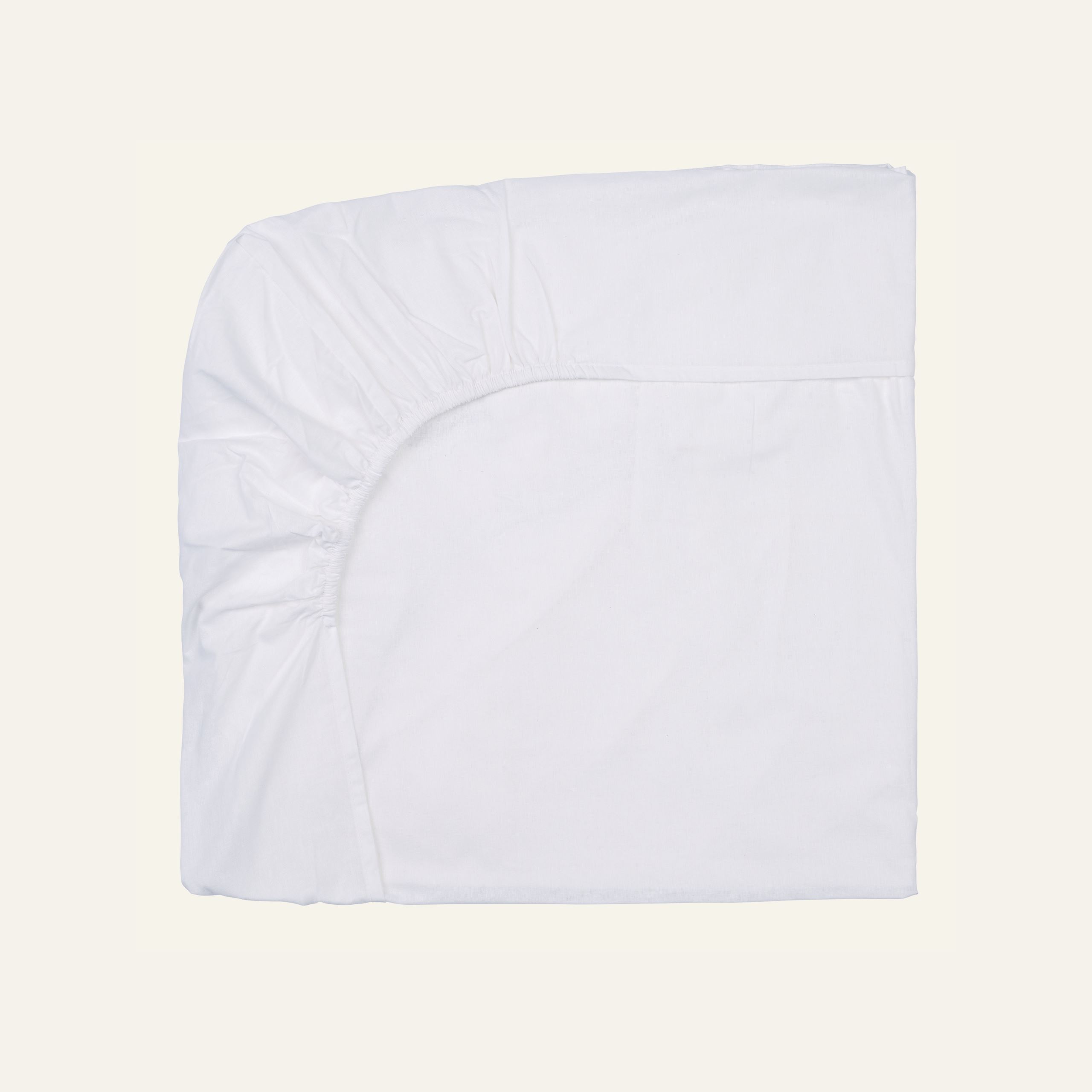 Voodilina kummiga valge - 2