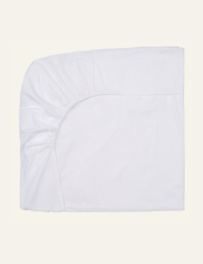 Voodilina kummiga valge - 2