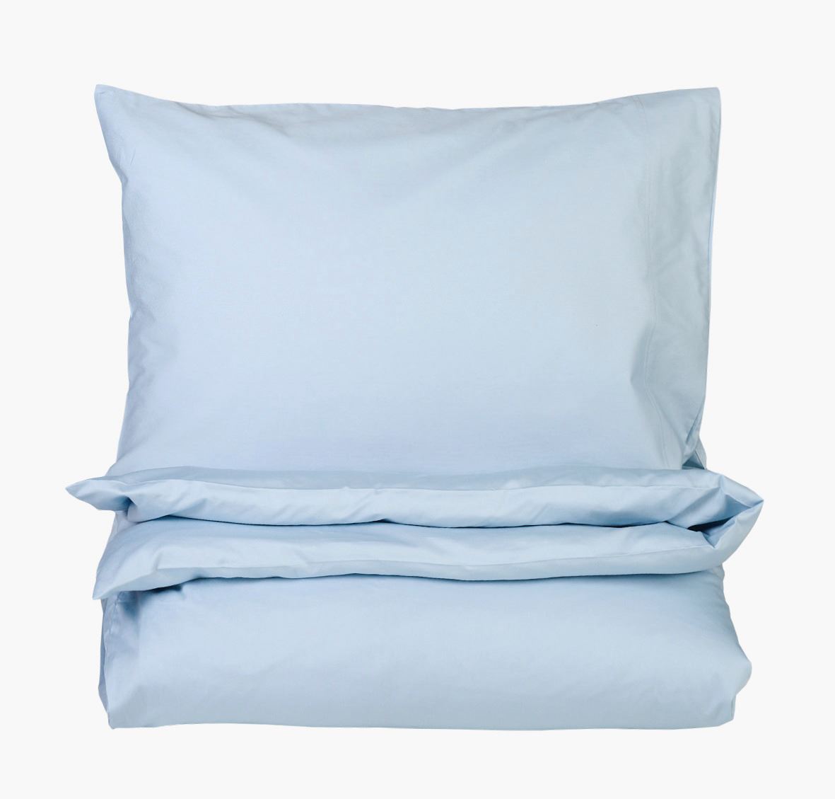 Voodipesukomplekt satiinpuuvillane taevasinine - 150x210 cm taevasinine - 1