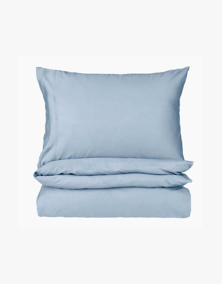 Voodipesukomplekt satiinpuuvillane taevasinine - 150x210 cm taevasinine - 1