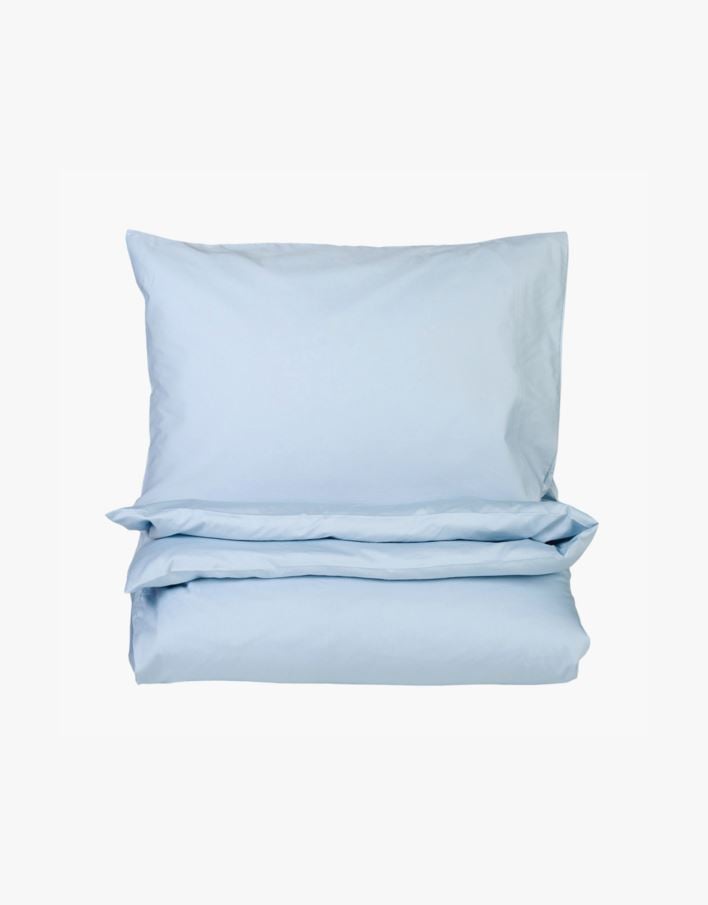 Voodipesukomplekt satiinpuuvillane taevasinine - 150x210 cm taevasinine - 1
