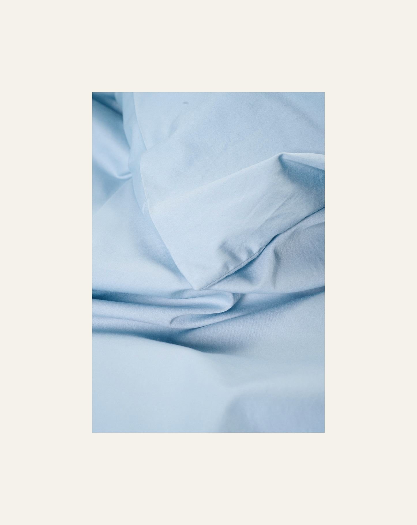 Voodipesukomplekt satiinpuuvillane taevasinine - 2