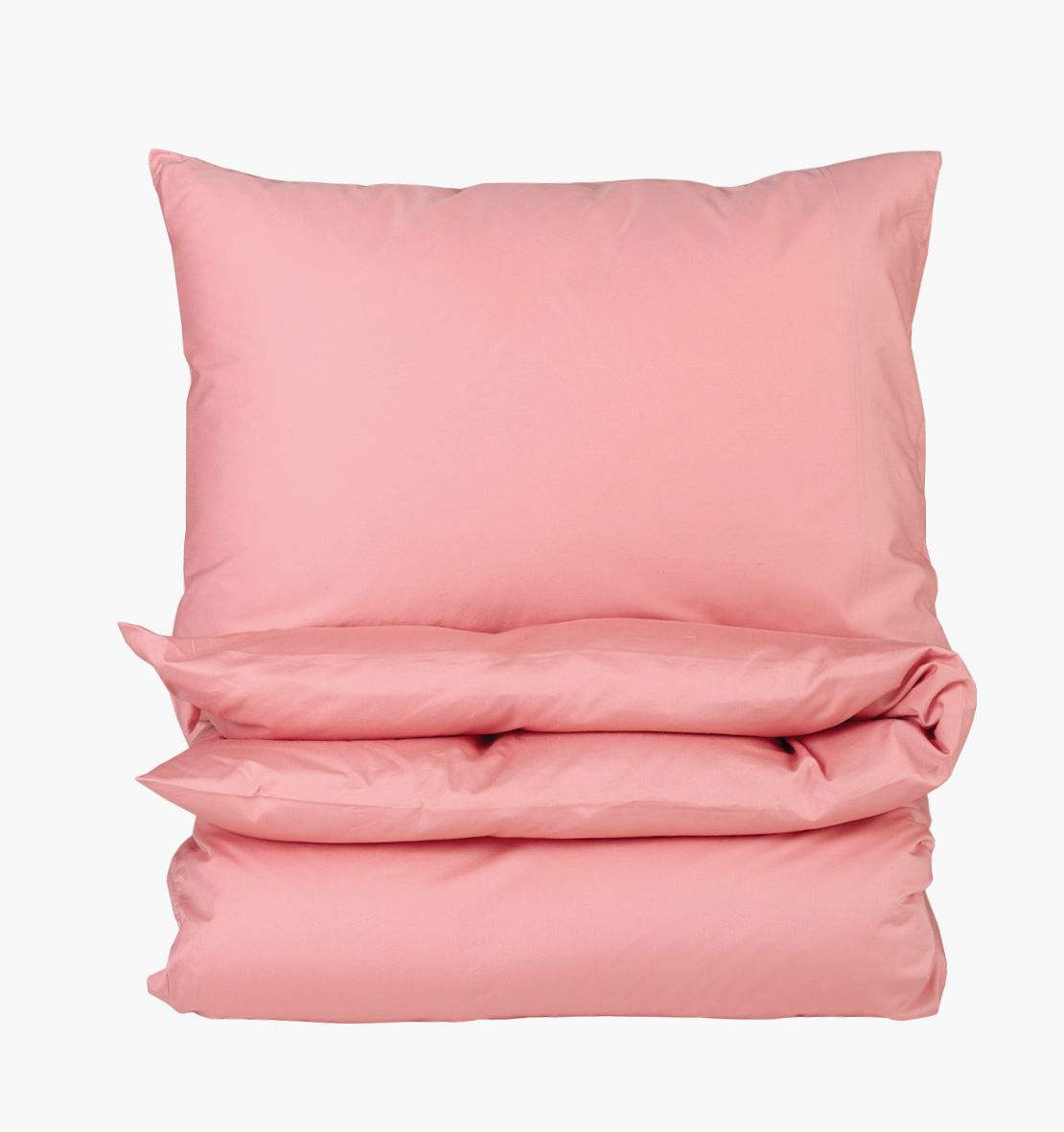 Voodipesukomplekt satiinpuuvillane kõrbe roosa - 150x210 cm kõrbe roosa - 1