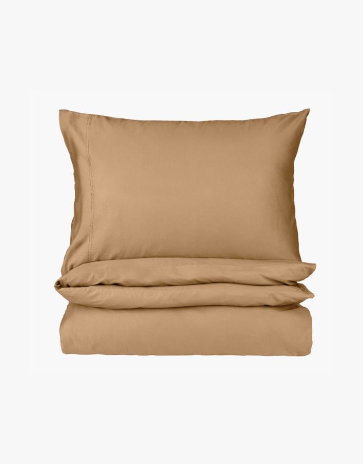 Voodipesukomplekt satiinpuuvillane karamell - 230x220 cm karamell - 1