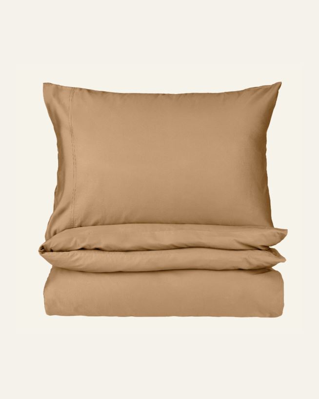 Voodipesukomplekt satiinpuuvillane karamell - 230x220 cm karamell - 1