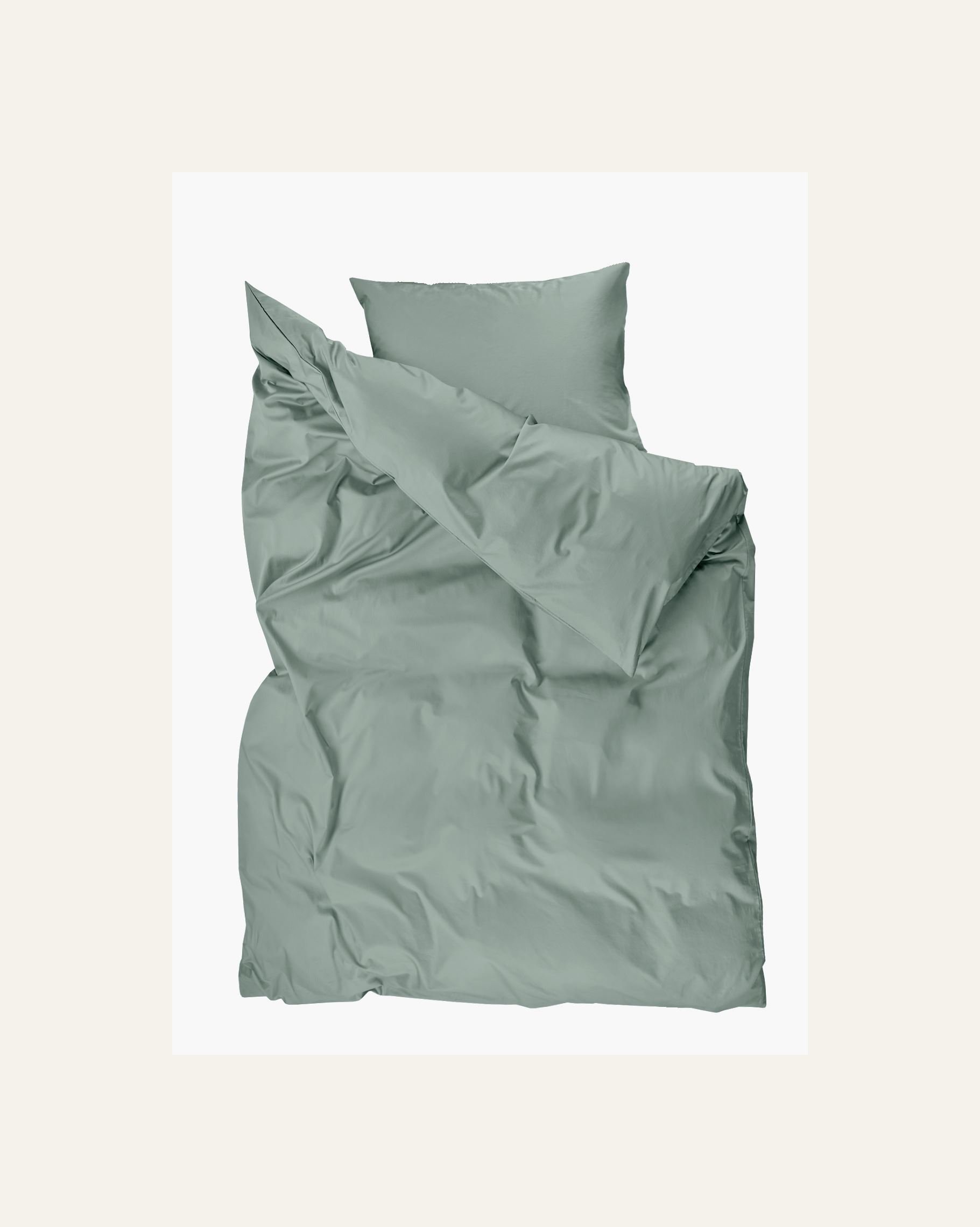 Voodipesukomplekt satiinpuuvillane roheline - 2