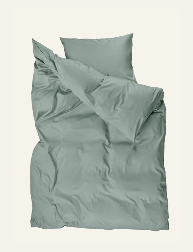 Voodipesukomplekt satiinpuuvillane roheline - 2