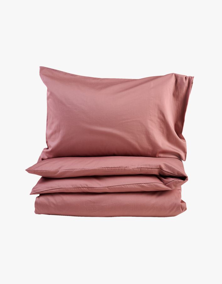 Voodipesukomplekt satiinpuuvillane vanaroosa - 150x210 cm vanaroosa - 1