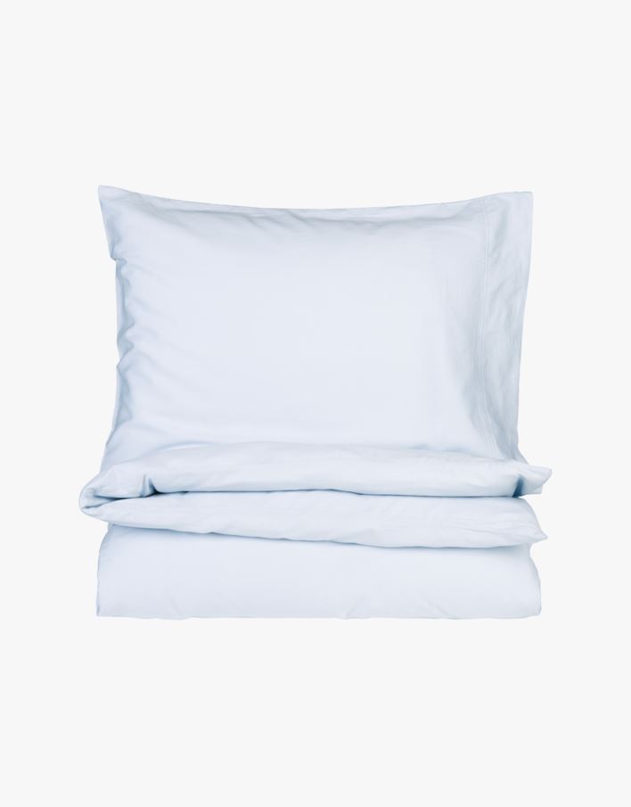 Voodipesukomplekt satiinpuuvillane hele sinine - 150x210 cm hele sinine - 1