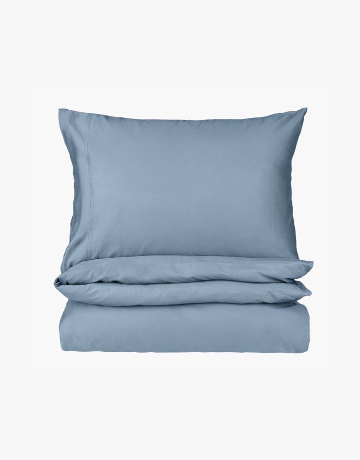 Voodipesukomplekt satiinpuuvillane sinakashall - 150x210 cm sinakashall - 1