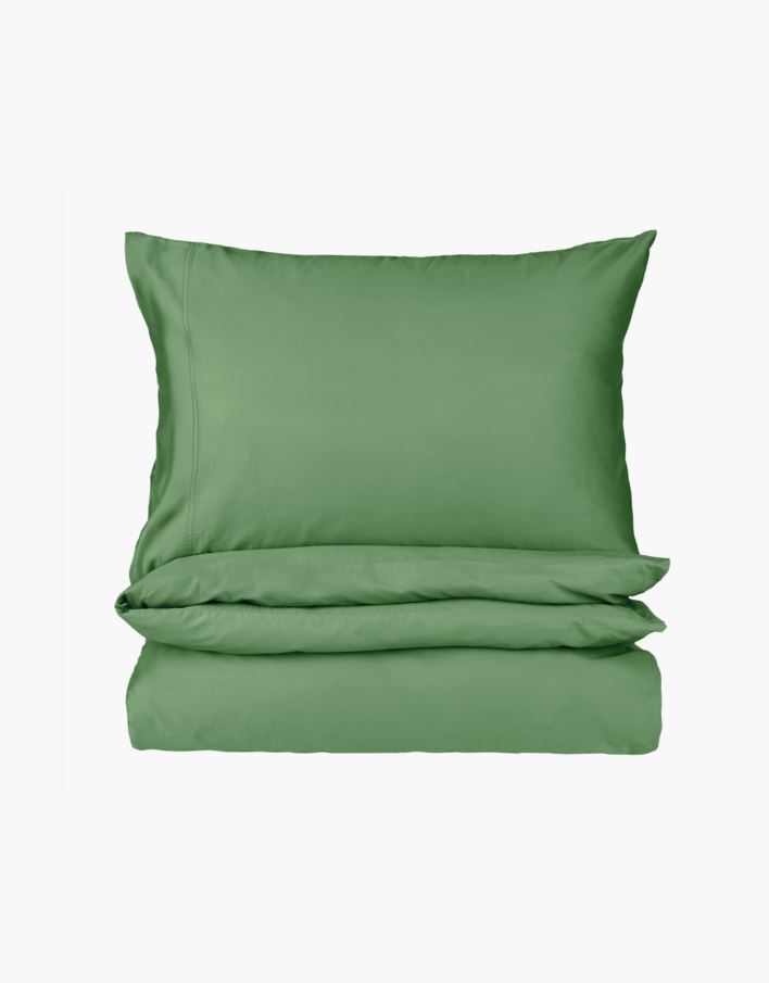 Voodipesukomplekt satiinpuuvillane roheline - 150x210 cm roheline - 1