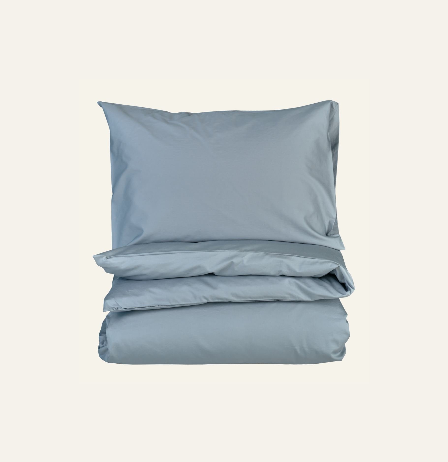 Voodipesukomplekt satiinpuuvillane sinakashall - 2