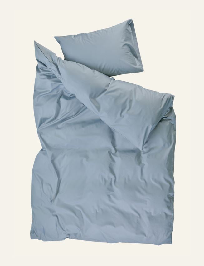 Voodipesukomplekt satiinpuuvillane sinakashall - 3