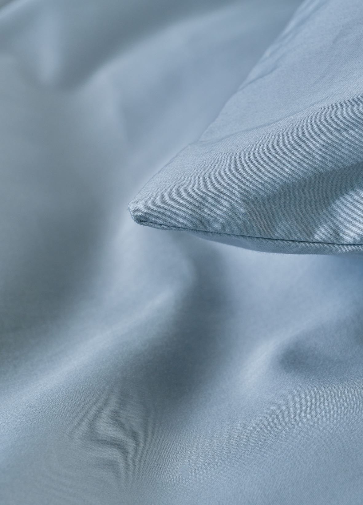 Voodipesukomplekt satiinpuuvillane sinakashall - 5