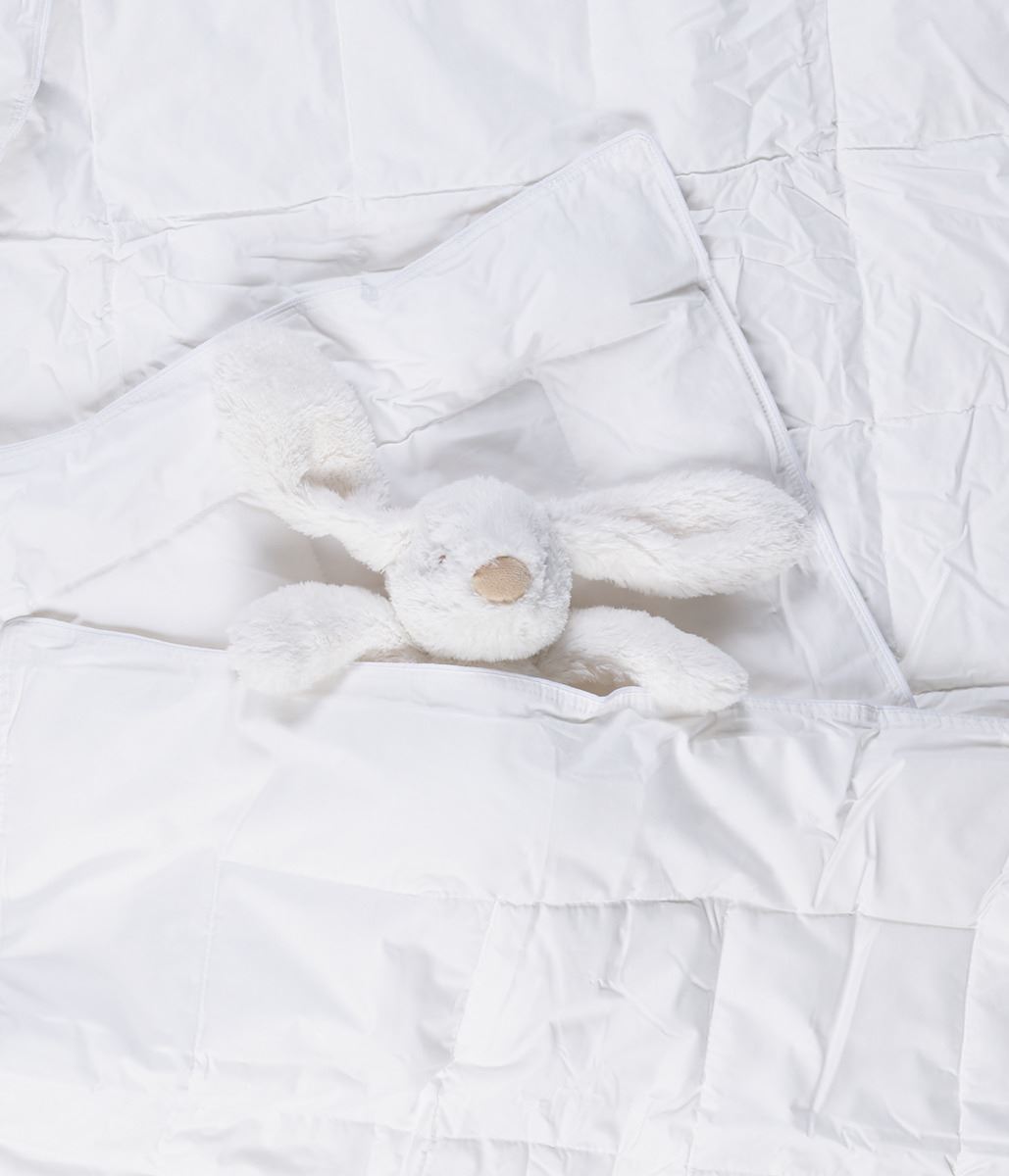 Keskmiselt soe sünteetiline tekk lastele valge - 2