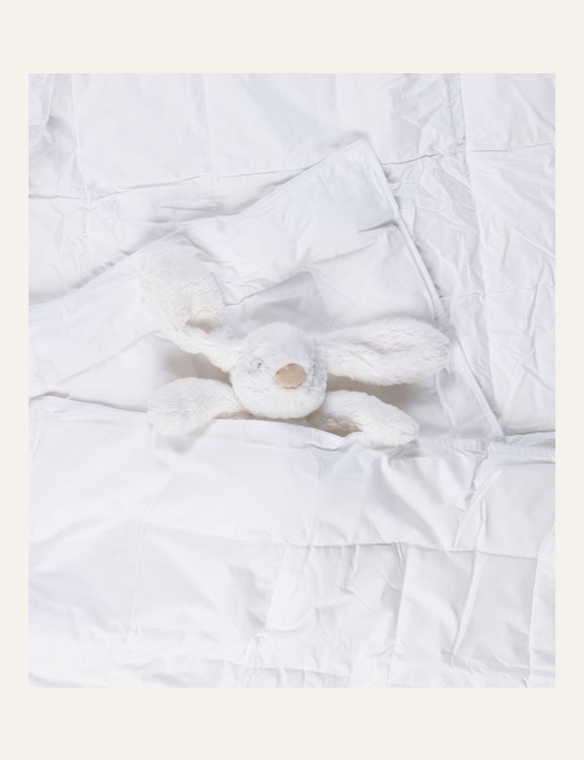 Keskmiselt soe sünteetiline tekk lastele valge - 2