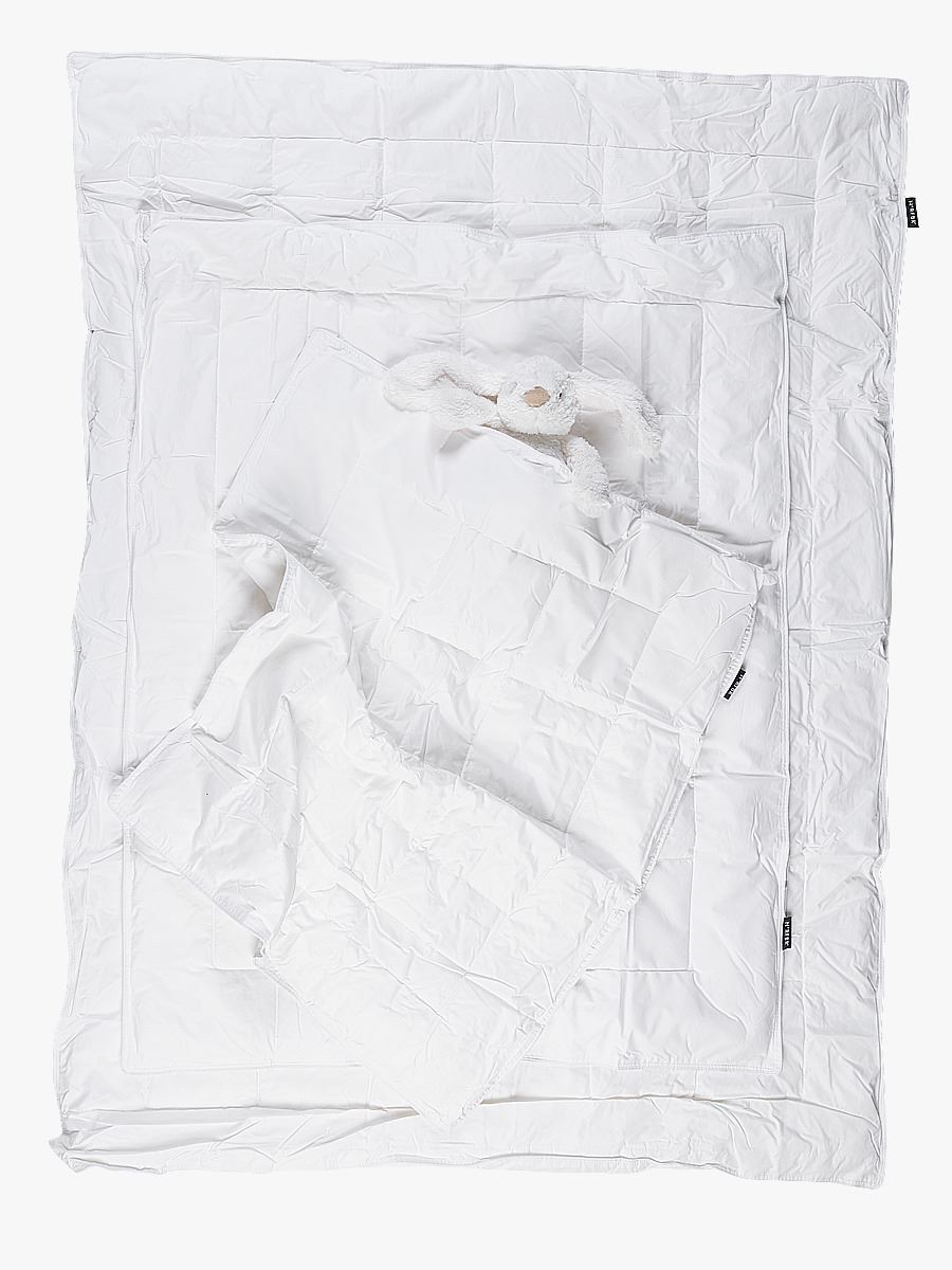 Keskmiselt soe sünteetiline tekk lastele valge - 3