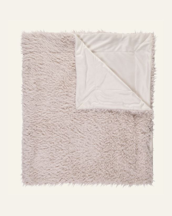 Karusnahast pleed loodusvalge - 120x160 cm loodusvalge - 1