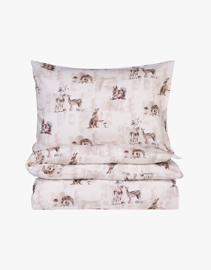 Flanell voodipesukomplekt loodusvalge - 150x210+50x60 cm loodusvalge - 1