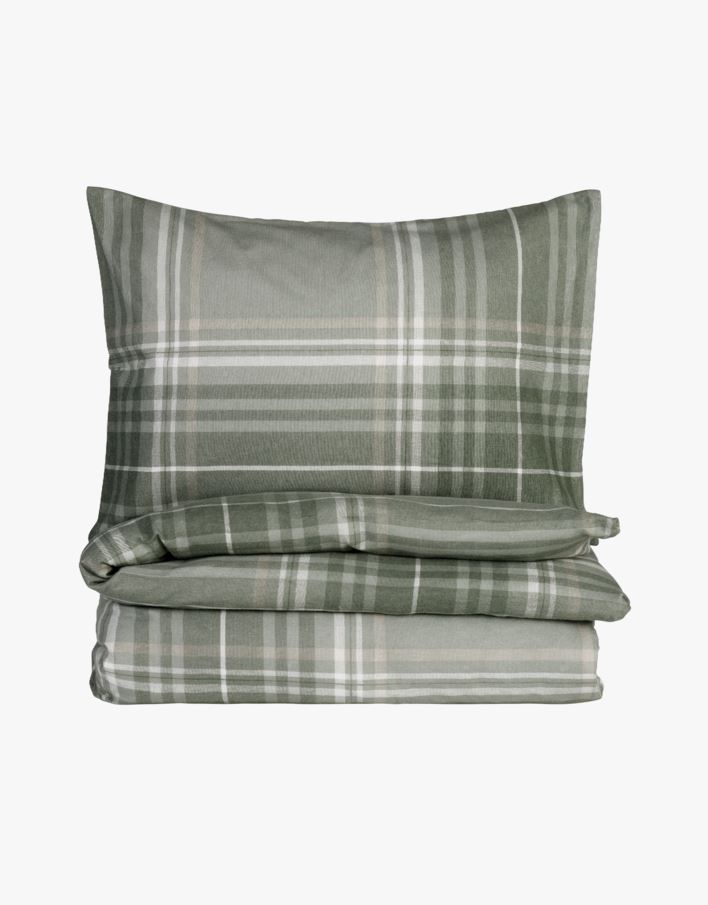 Flanell voodipesukomplekt roheline - 150x210+50x60 cm roheline - 1