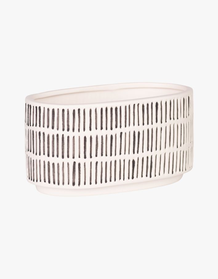 Lillepott loodusvalge - 18,3x10,3x9,3 cm loodusvalge - 1