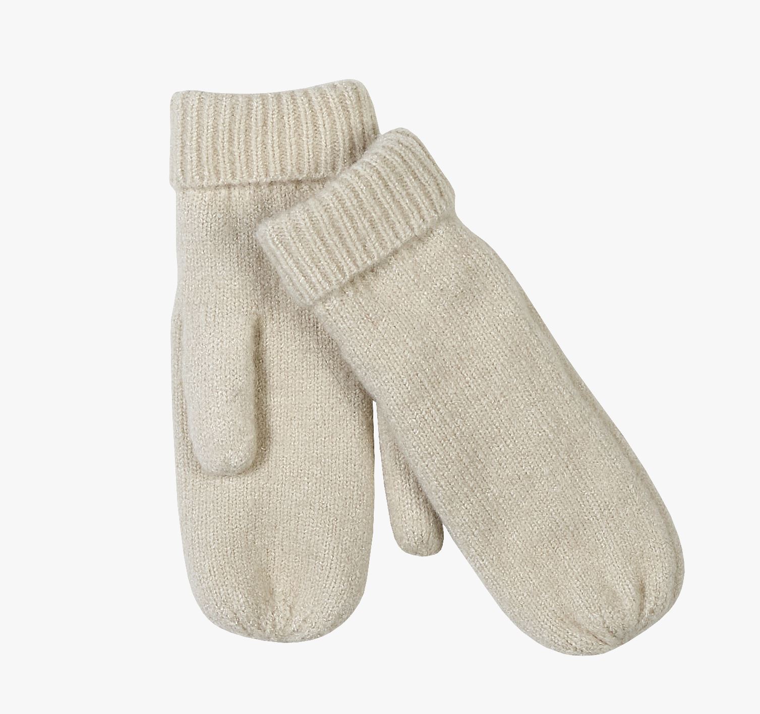 Kootud labakindad loodusvalge - one size loodusvalge - 1