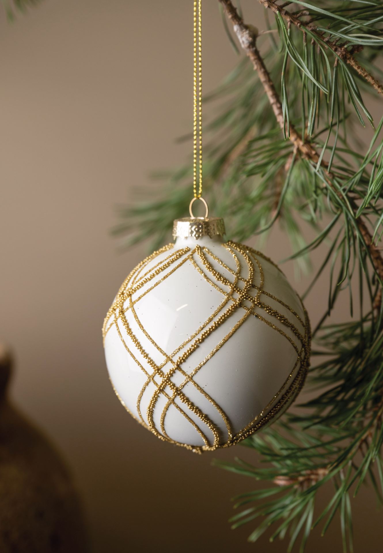 Kuuseehe valge - ø8 cm valge - 1