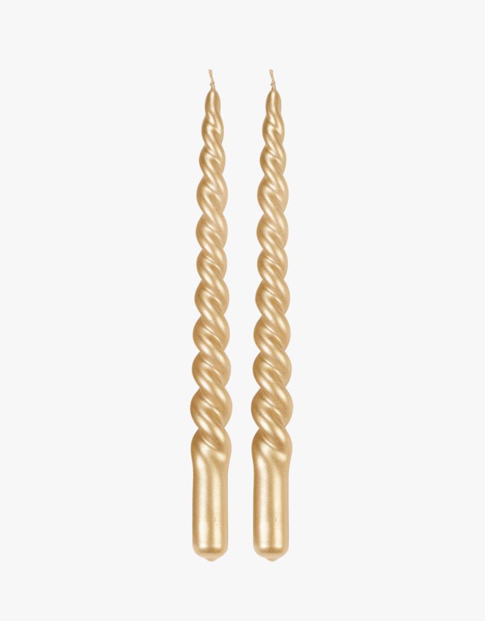 Twisted stakelys GLOSS krooniküünal kuldne  - 2x29 cm kuldne - 1