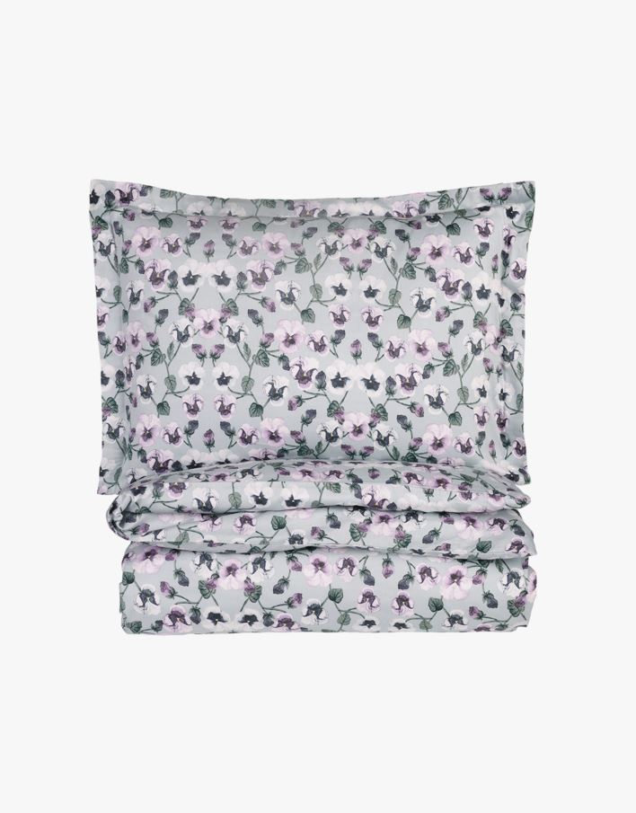 Voodipesukomplekt satiinpuuvillane sinine - 150x210 cm sinine - 1