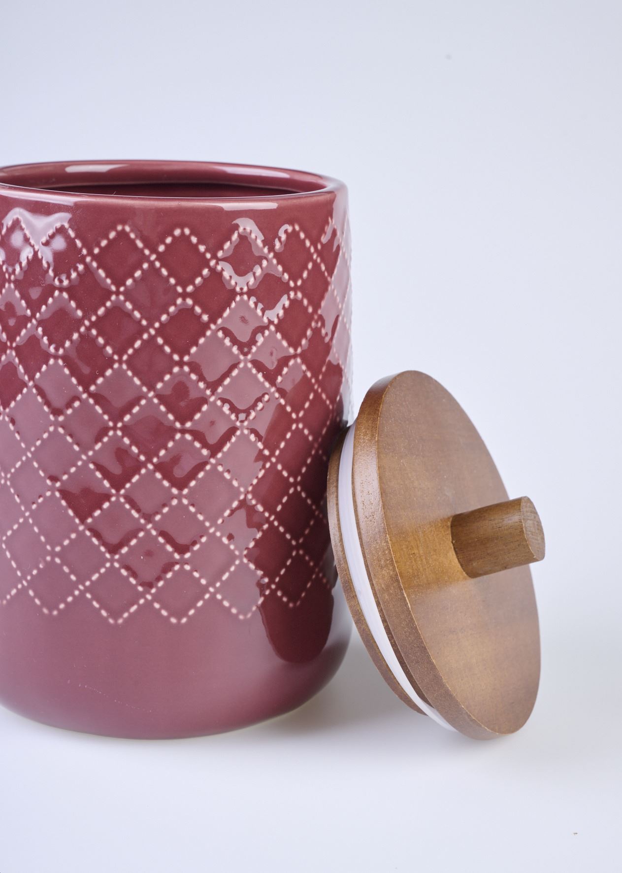 Säilituspurk tumepunane - 2