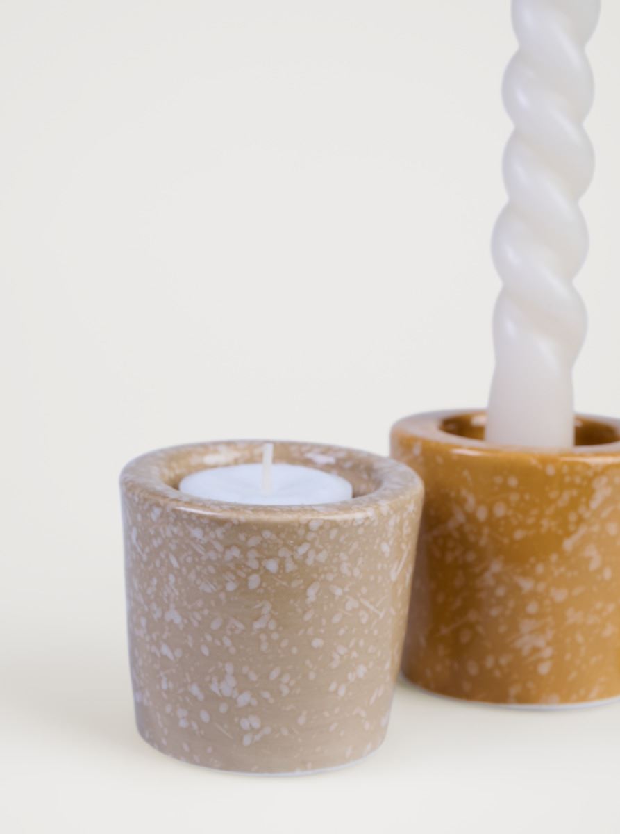 Küünlajalg beež - 3,6x3,6x6,2 cm beež - 1