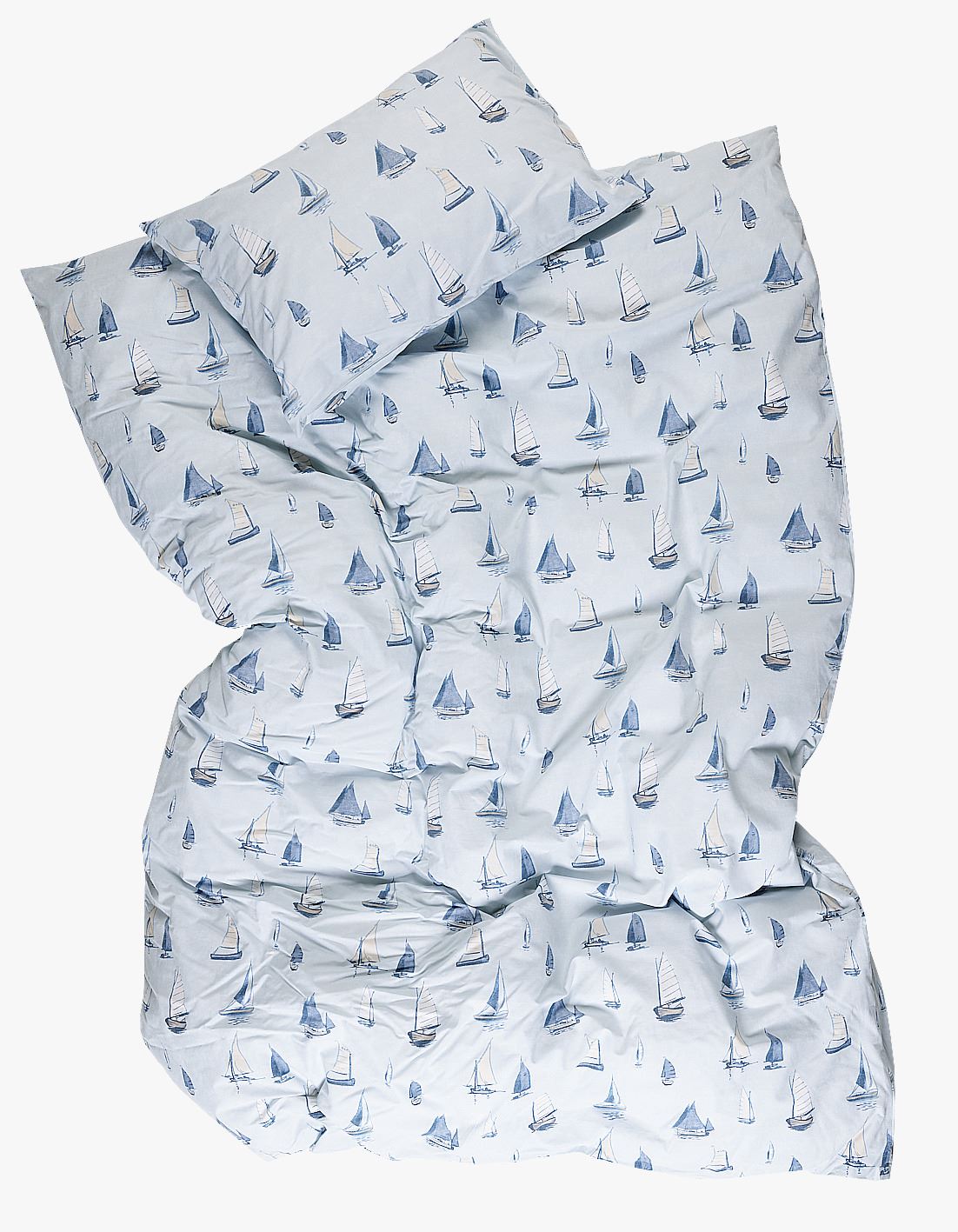 Voodipesukomplekt puuvillane hele sinine - 150x210 cm hele sinine - 1