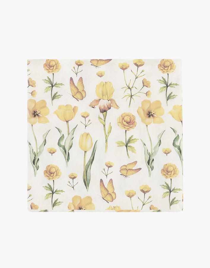 Pabersalvrätikud kollane - 33x33 cm kollane - 1