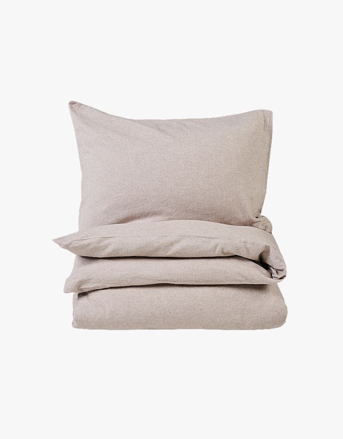 Voodipesukomplekt lõimvärvitud flanell sand - 230x220 cm sand - 1