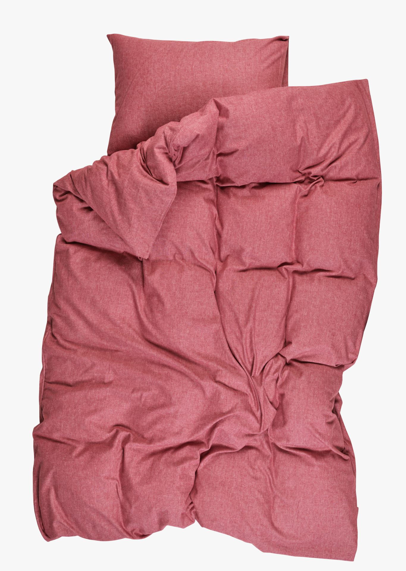 Voodipesukomplekt lõimvärvitud flanell punane - 2